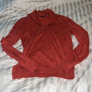 Banana Republic Pima Cotton Half Zip Sweater